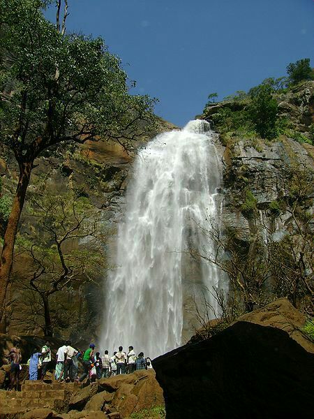 Kolli Hills waterfall view